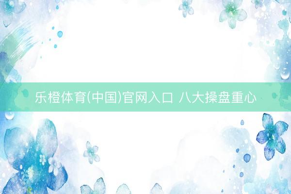 乐橙体育(中国)官网入口 八大操盘重心