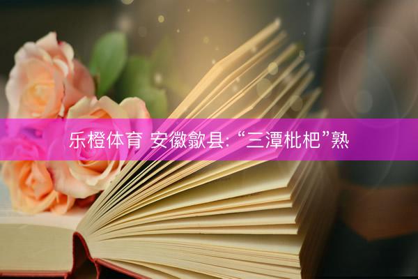 乐橙体育 安徽歙县: “三潭枇杷”熟