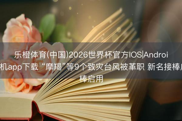 乐橙体育(中国)2026世界杯官方IOS|Android手机app下载 “摩羯”等9个致灾台风被革职 新名接棒启用
