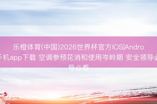 乐橙体育(中国)2026世界杯官方IOS|Android手机app下载 空调参预花消和使用岑岭期 安全领导必看