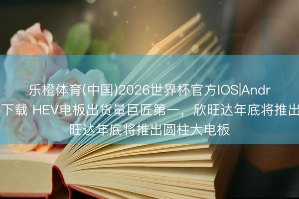 乐橙体育(中国)2026世界杯官方IOS|Android手机app下载 HEV电板出货量巨匠第一，欣旺达年底将推出圆柱大电板